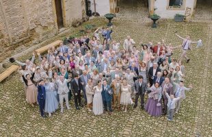 Photo vin d'honneur de tousles invit&és au mariage de Floriane & Maxime