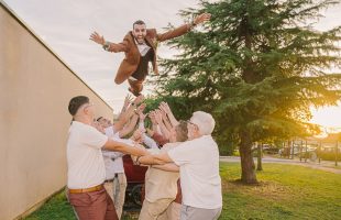 lancé du marié mariage Marina & Romain